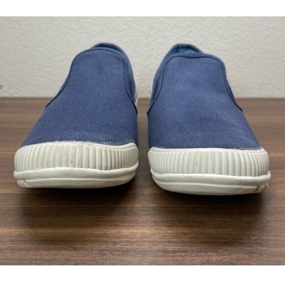 Cougar Shoes Slip On Canvas 10 Blue Snap Comfort Memory Cushion - Picture 5 of 9